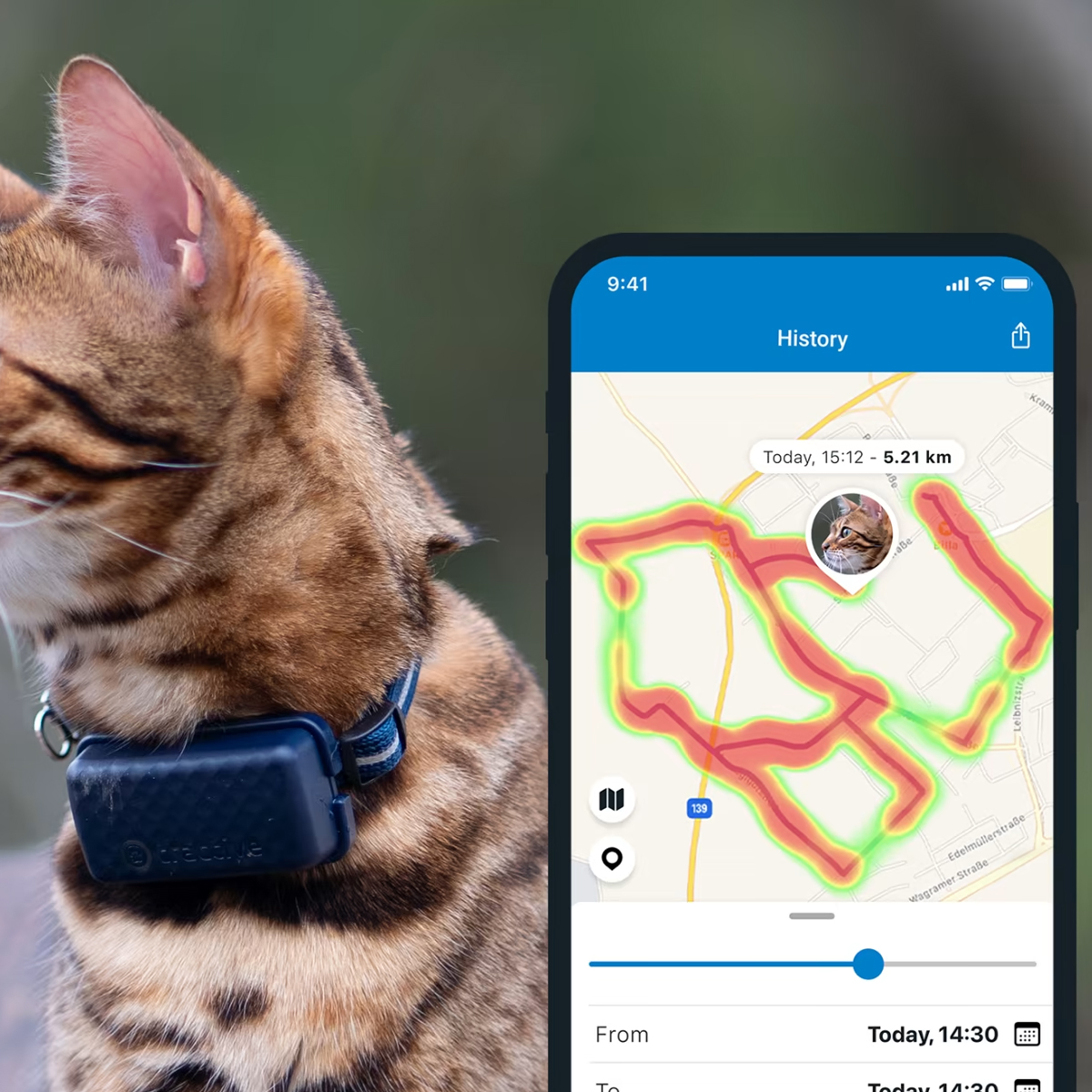 GPSTracker für Katzen oder Hunde Tractive GPS LTE