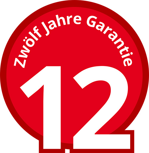 12 Jahre Garantie