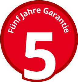 5 Jahre Garantie