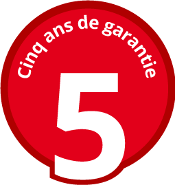 5 ans de garantie