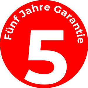 5 Jahre Garantie