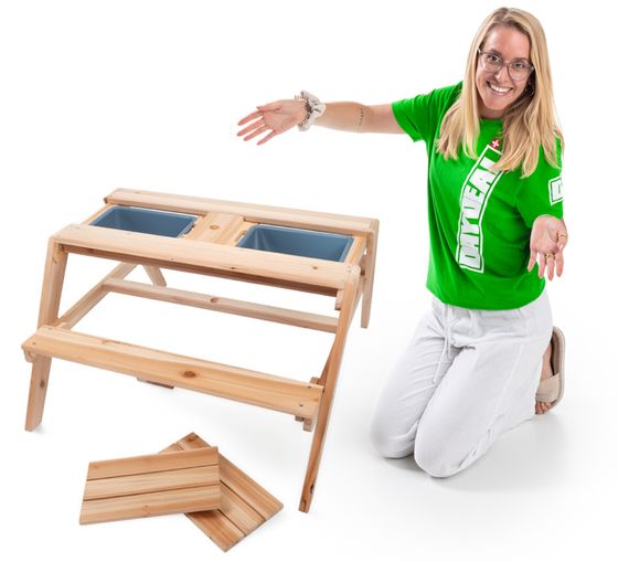 Sitzgruppe mit Matschtisch