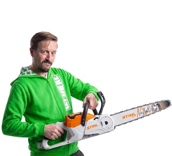 Akku-Kettensäge