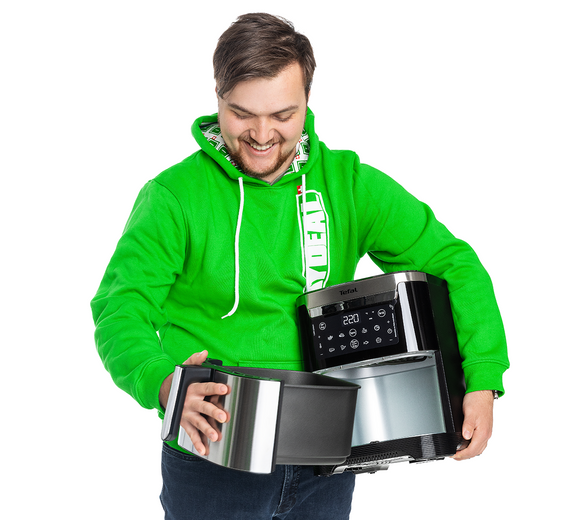 Heissluft-Fritteuse mit Grillfunktion