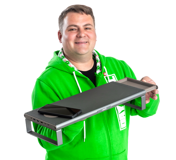 Monitorständer mit Dockingstation