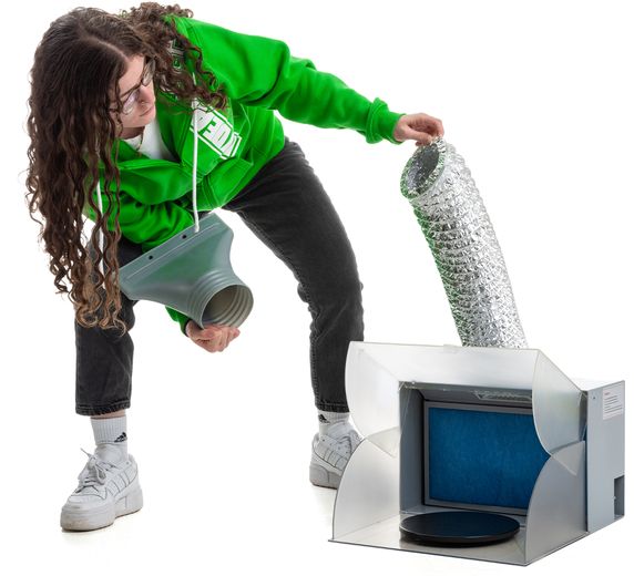 Airbrush-Spritzkabine