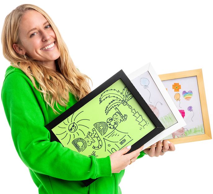 Cadre pour dessins d'enfants