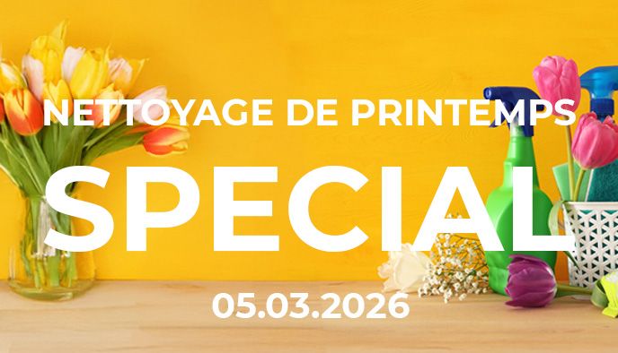 Offre spéciale nettoyage de printemps chez DayDeal.ch