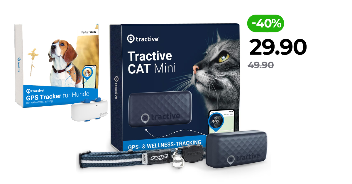 GPSTracker für Katzen oder Hunde Tractive GPS LTE