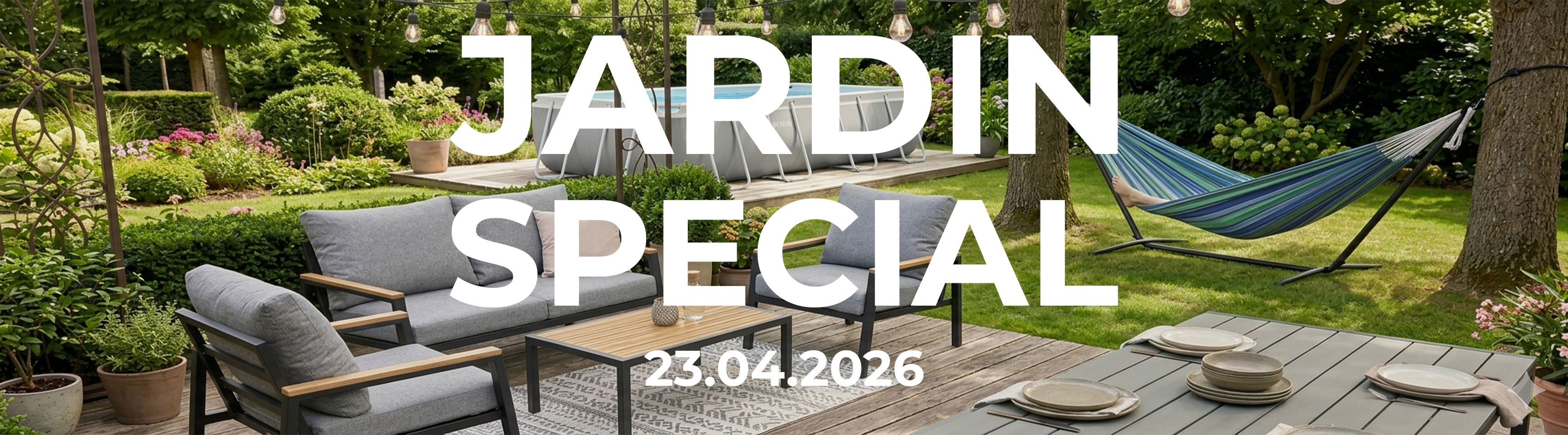 Offre spéciale jardin chez DayDeal.ch