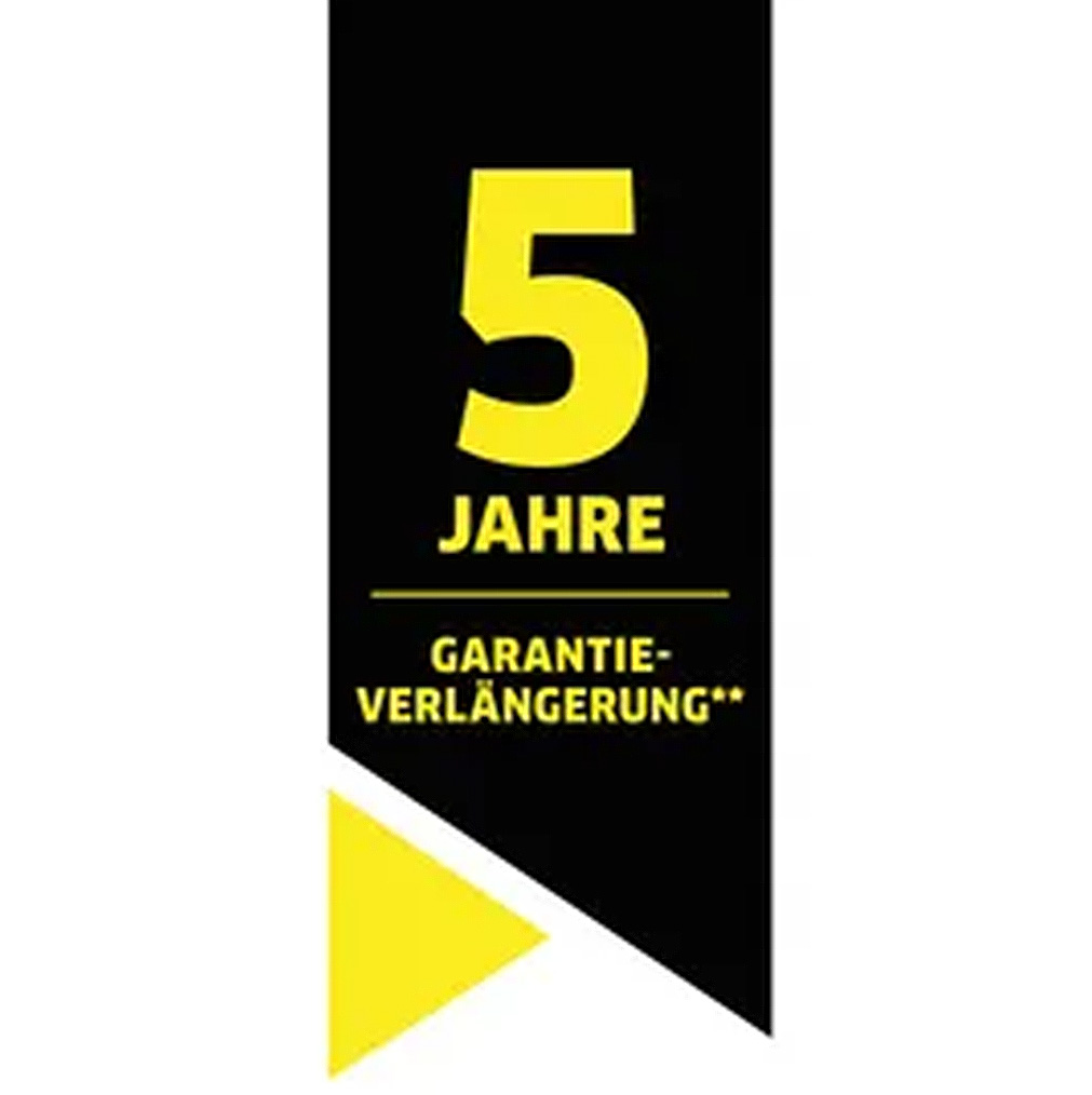 5 Jahre Garantie bei Registrierung 