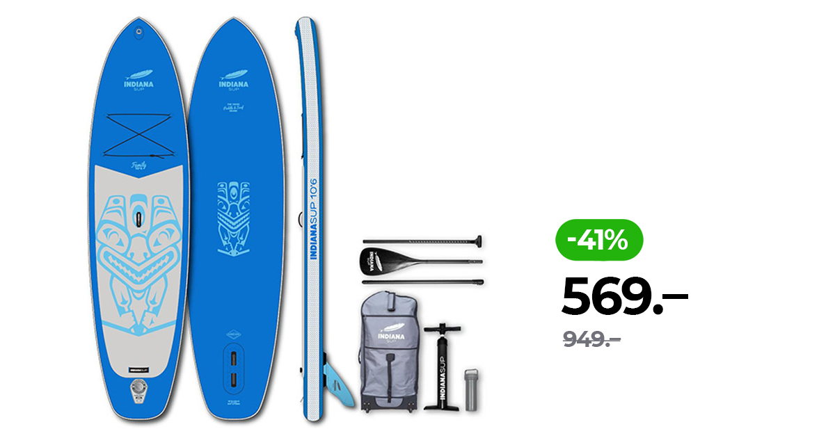 Stand Up Paddle Board Indiana SUP 10'6 Family Pack