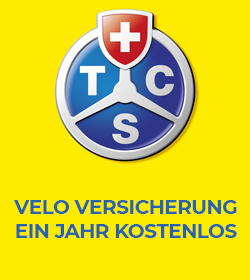 TCS Velo Versicherung 1 Jahr kostenlos