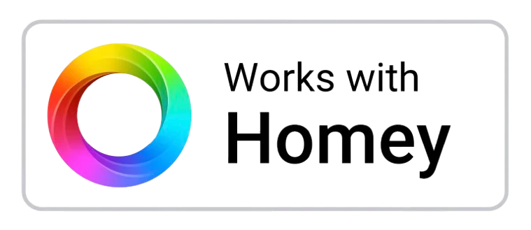 Works with Homey