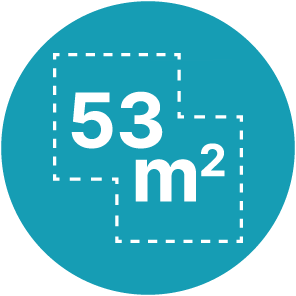 Räume bis 53 m²